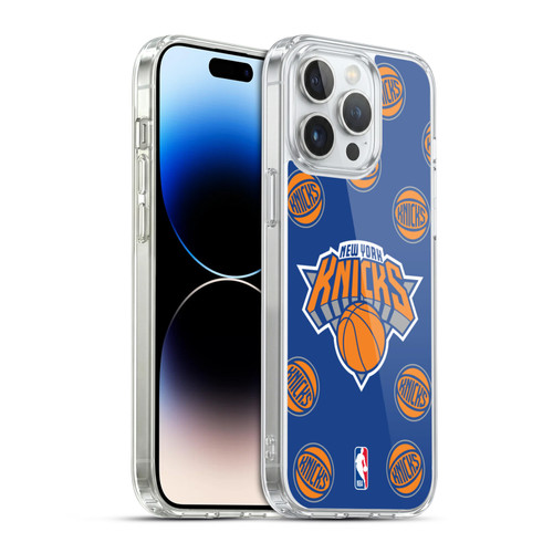 NBA New York Knicks Patterns Soft Gel Case for Apple iPhone 14 Pro Max & MagSafe