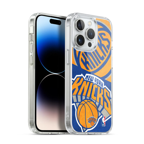 NBA New York Knicks Half Oversized Soft Gel Case for Apple iPhone 14 Pro & MagSafe