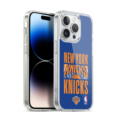 NBA New York Knicks Typography Soft Gel Case for Apple iPhone 14 Pro & MagSafe