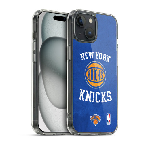 NBA New York Knicks Distressed Soft Gel Case for Apple iPhone 15 & MagSafe