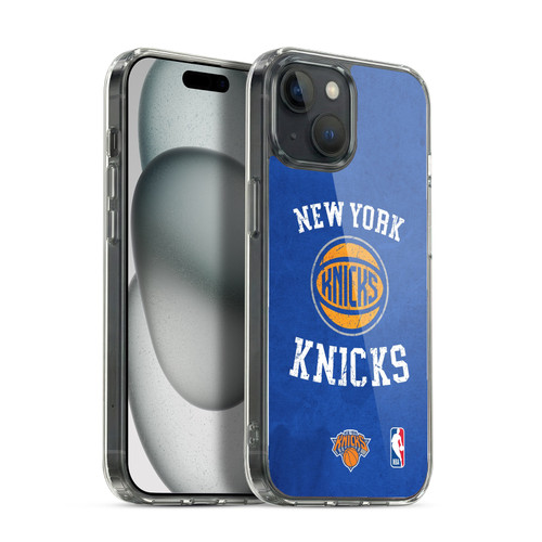 NBA New York Knicks Distressed Soft Gel Case for Apple iPhone 15 & MagSafe