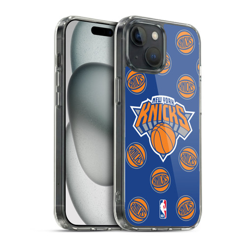 NBA New York Knicks Patterns Soft Gel Case for Apple iPhone 15 & MagSafe