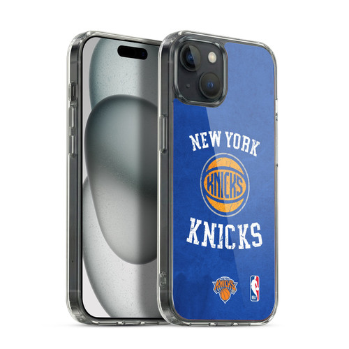 NBA New York Knicks Distressed Soft Gel Case for Apple iPhone 15 Plus & MagSafe