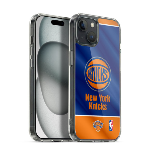 NBA New York Knicks Horizontal Banner Soft Gel Case for Apple iPhone 15 Plus & MagSafe
