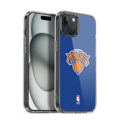 NBA New York Knicks Plain Soft Gel Case for Apple iPhone 15 Plus & MagSafe
