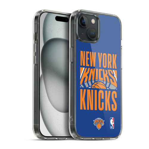NBA New York Knicks Typography Soft Gel Case for Apple iPhone 15 Plus & MagSafe