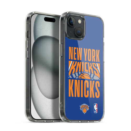 NBA New York Knicks Typography Soft Gel Case for Apple iPhone 15 Plus & MagSafe