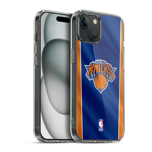 NBA New York Knicks Vertical Banner Soft Gel Case for Apple iPhone 15 Plus & MagSafe