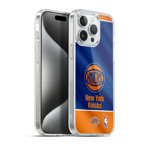 NBA New York Knicks Horizontal Banner Soft Gel Case for Apple iPhone 15 Pro Max & MagSafe