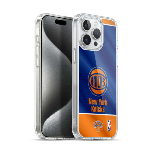 NBA New York Knicks Horizontal Banner Soft Gel Case for Apple iPhone 15 Pro Max & MagSafe
