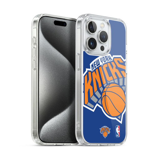 NBA New York Knicks Oversized Soft Gel Case for Apple iPhone 15 Pro & MagSafe