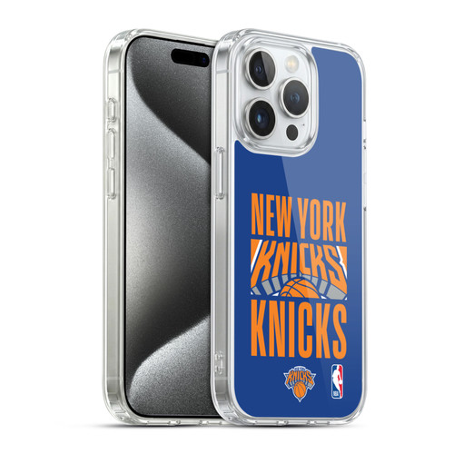 NBA New York Knicks Typography Soft Gel Case for Apple iPhone 15 Pro & MagSafe