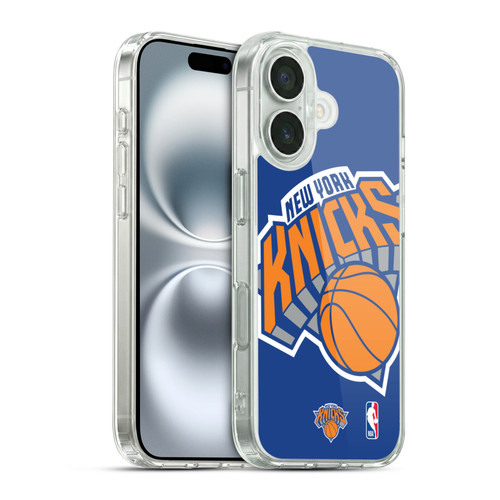 NBA New York Knicks Oversized Soft Gel Case for Apple iPhone 16 & MagSafe