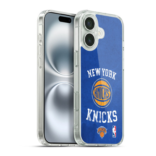 NBA New York Knicks Distressed Soft Gel Case for Apple iPhone 16 Plus & MagSafe