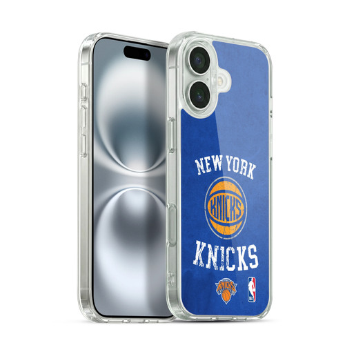 NBA New York Knicks Distressed Soft Gel Case for Apple iPhone 16 Plus & MagSafe