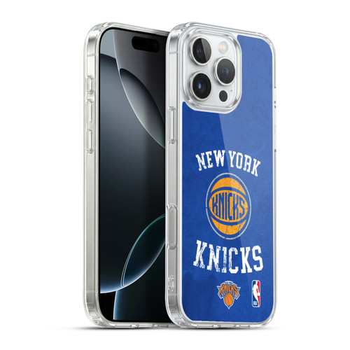 NBA New York Knicks Distressed Soft Gel Case for Apple iPhone 16 Pro Max & MagSafe