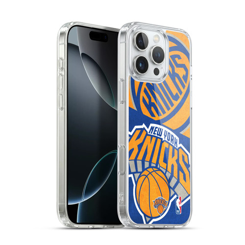 NBA New York Knicks Half Oversized Soft Gel Case for Apple iPhone 16 Pro Max & MagSafe