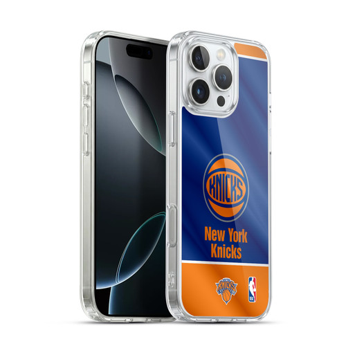 NBA New York Knicks Horizontal Banner Soft Gel Case for Apple iPhone 16 Pro Max & MagSafe