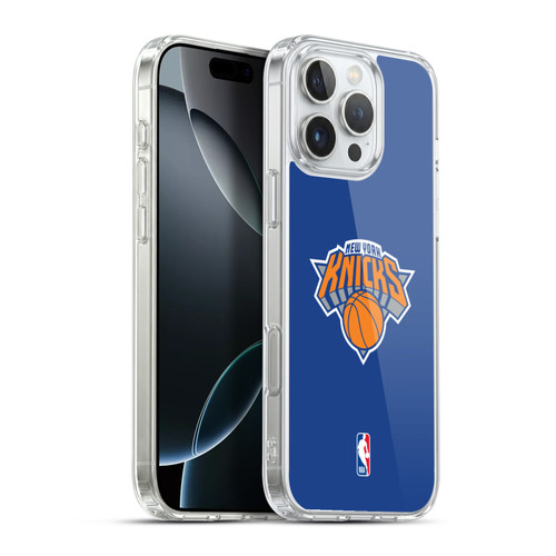 NBA New York Knicks Plain Soft Gel Case for Apple iPhone 16 Pro Max & MagSafe