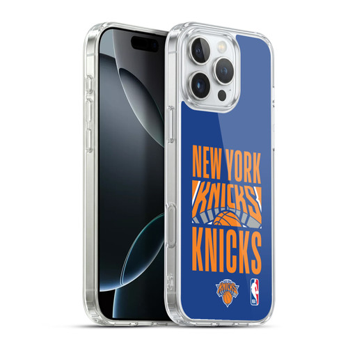 NBA New York Knicks Typography Soft Gel Case for Apple iPhone 16 Pro Max & MagSafe