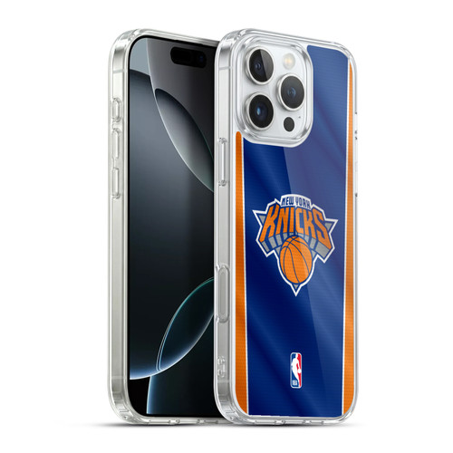 NBA New York Knicks Vertical Banner Soft Gel Case for Apple iPhone 16 Pro Max & MagSafe