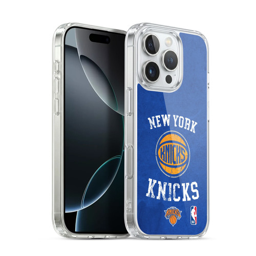 NBA New York Knicks Distressed Soft Gel Case for Apple iPhone 16 Pro & MagSafe