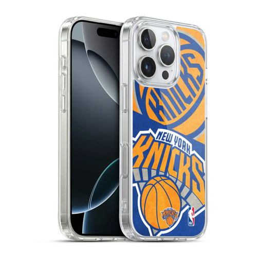 NBA New York Knicks Half Oversized Soft Gel Case for Apple iPhone 16 Pro & MagSafe