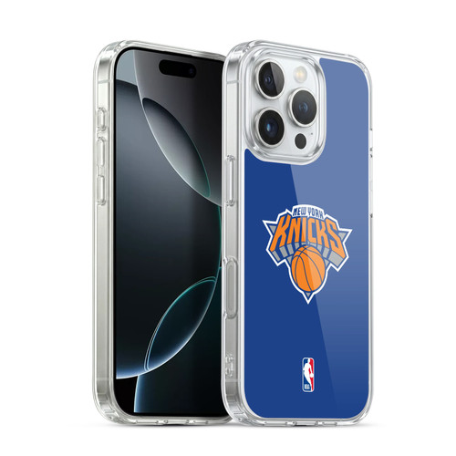 NBA New York Knicks Plain Soft Gel Case for Apple iPhone 16 Pro & MagSafe