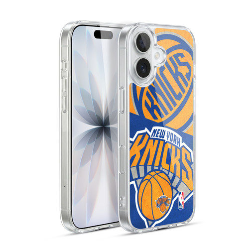 NBA New York Knicks Half Oversized Soft Gel Case for Apple iPhone 17