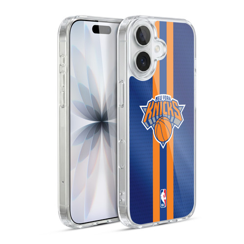 NBA New York Knicks Stripes Soft Gel Case for Apple iPhone 17