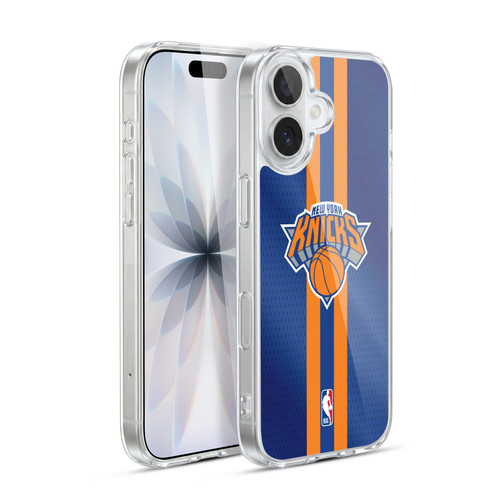NBA New York Knicks Stripes Soft Gel Case for Apple iPhone 17
