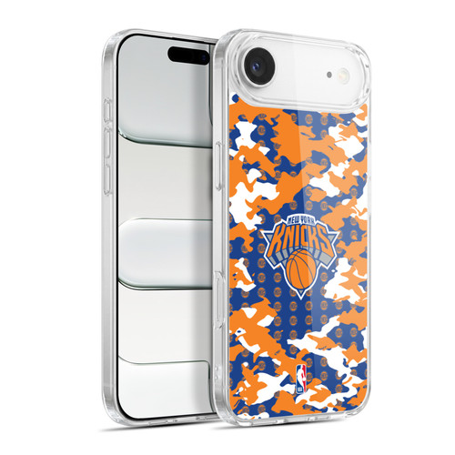 NBA New York Knicks Camouflage Soft Gel Case for Apple iPhone 17 Air