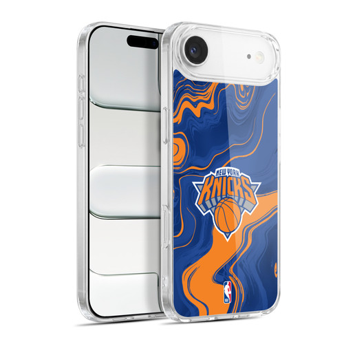 NBA New York Knicks Marble Agates Soft Gel Case for Apple iPhone 17 Air