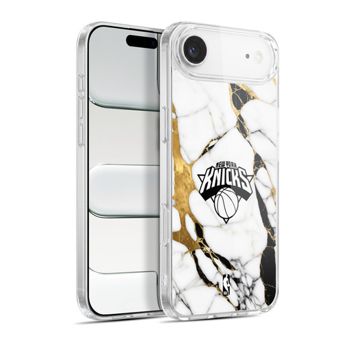NBA New York Knicks White Marble Soft Gel Case for Apple iPhone 17 Air