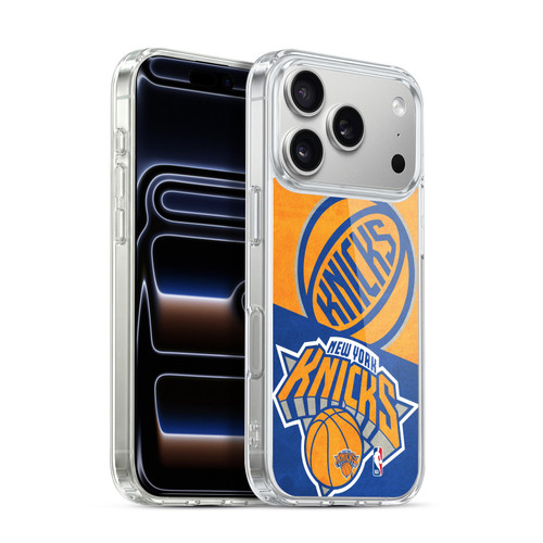 NBA New York Knicks Half Oversized Soft Gel Case for Apple iPhone 17 Pro
