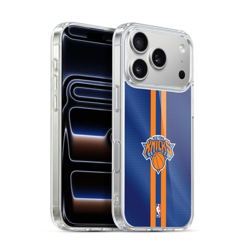 NBA New York Knicks Stripes Soft Gel Case for Apple iPhone 17 Pro