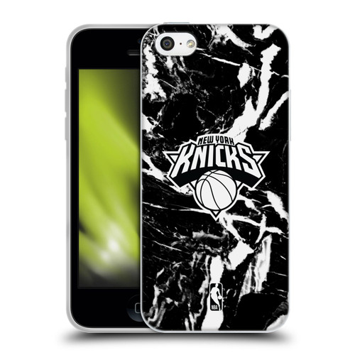 NBA New York Knicks Black Marble Soft Gel Case for Apple iPhone 5c