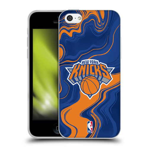 NBA New York Knicks Marble Agates Soft Gel Case for Apple iPhone 5c