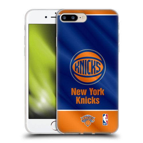 NBA New York Knicks Horizontal Banner Soft Gel Case for Apple iPhone 7 Plus / iPhone 8 Plus & MagSafe