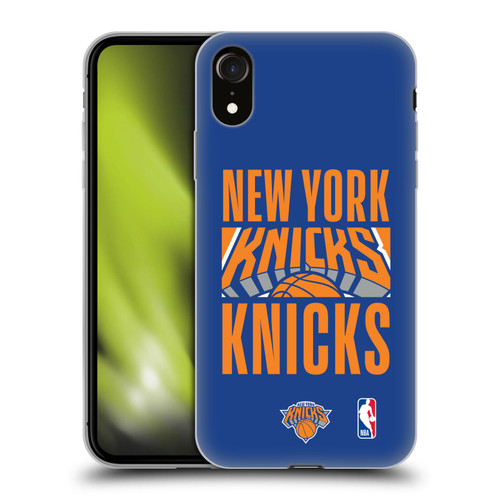 NBA New York Knicks Typography Soft Gel Case for Apple iPhone XR