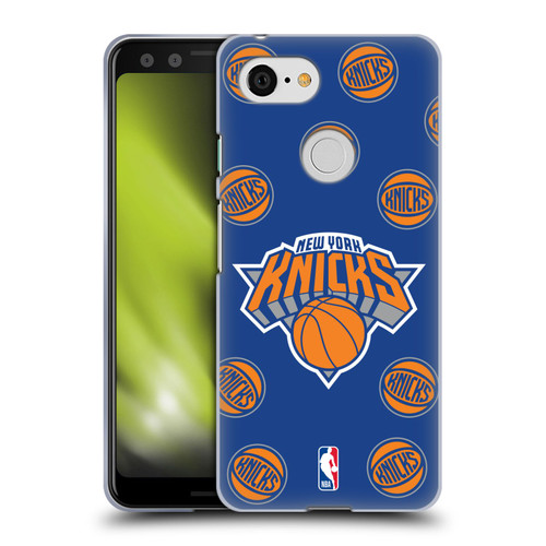 NBA New York Knicks Patterns Soft Gel Case for Google Pixel 3