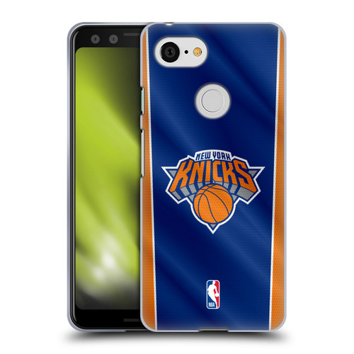 NBA New York Knicks Vertical Banner Soft Gel Case for Google Pixel 3