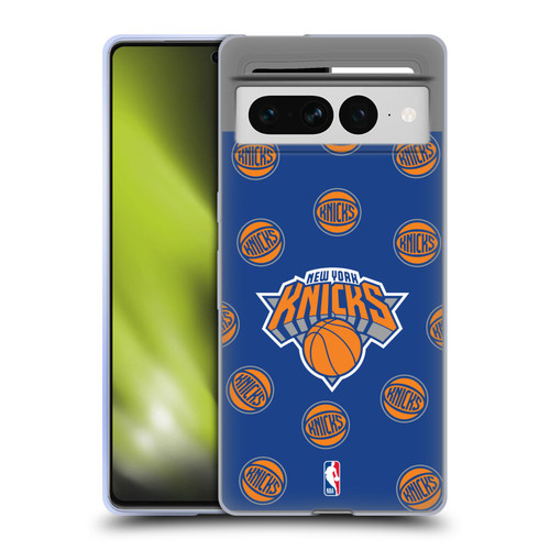 NBA New York Knicks Patterns Soft Gel Case for Google Pixel 7 Pro