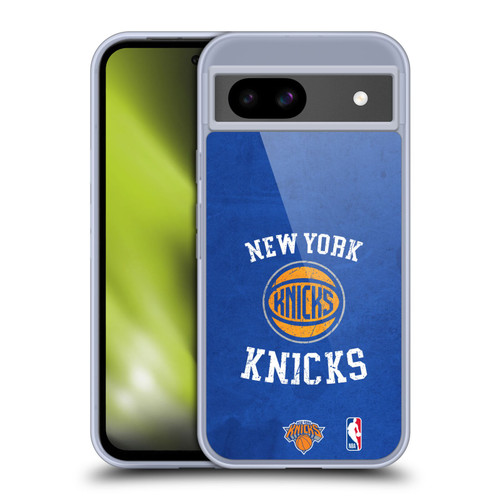 NBA New York Knicks Distressed Soft Gel Case for Google Pixel 8a