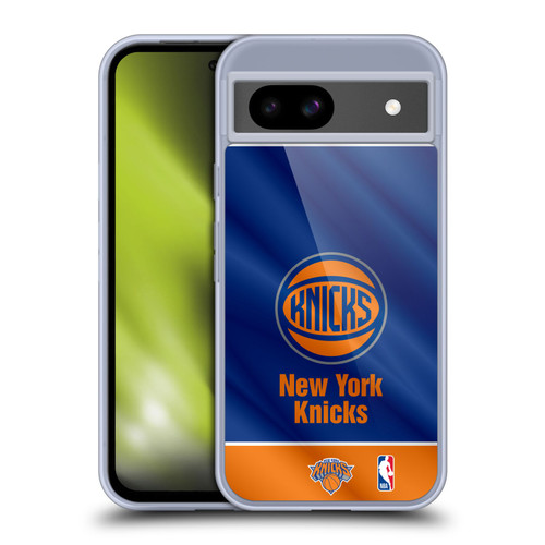 NBA New York Knicks Horizontal Banner Soft Gel Case for Google Pixel 8a
