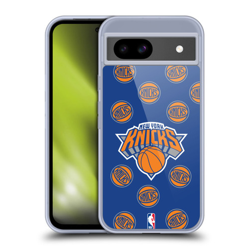 NBA New York Knicks Patterns Soft Gel Case for Google Pixel 8a