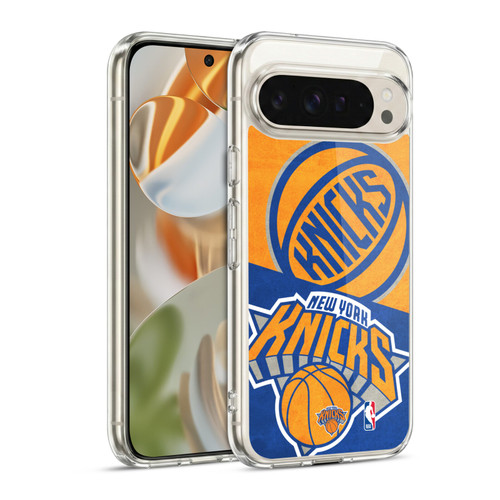 NBA New York Knicks Half Oversized Soft Gel Case for Google Pixel 9 / Pixel 9 Pro