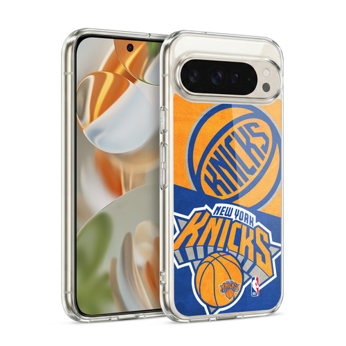NBA New York Knicks Half Oversized Soft Gel Case for Google Pixel 9 / Pixel 9 Pro