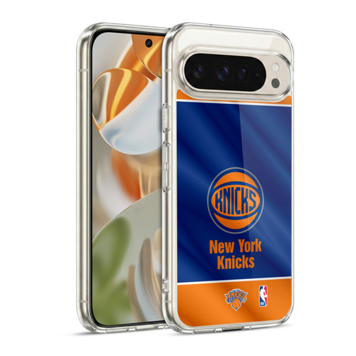 NBA New York Knicks Horizontal Banner Soft Gel Case for Google Pixel 9 / Pixel 9 Pro