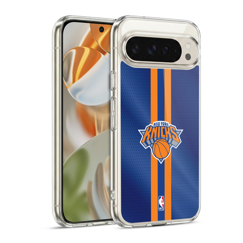 NBA New York Knicks Stripes Soft Gel Case for Google Pixel 9 / Pixel 9 Pro